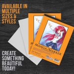 U.S. Art Supply 9" x 12" Premium Manga-Marker Paper Pad, 60 Pound (100gsm), Pad of 24-Sheets (Pack of 2 Pads) - Image 5